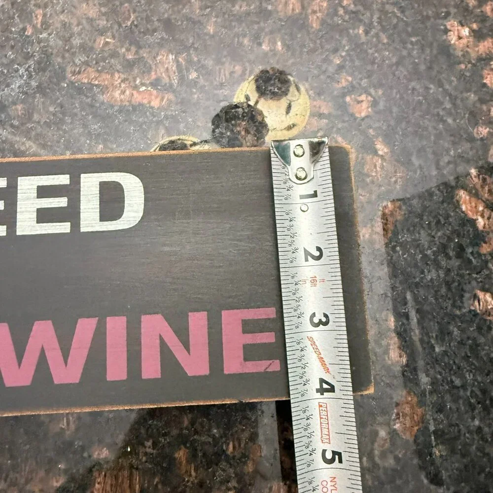 All you need is love…and wine sign with wall hanger